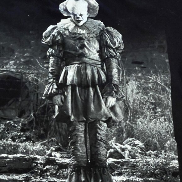 IT Chapter Two Pennywise Mens Black White T-Shirt Mens Size L - Picture 8 of 8